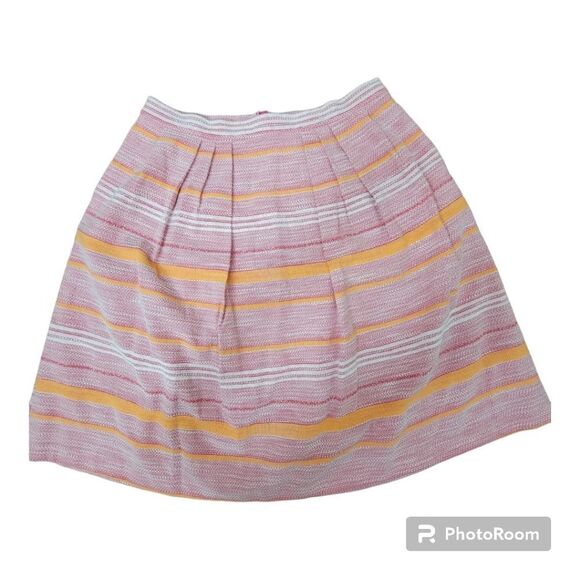 NY&CO Eva Mendes Maddie Skirt Fiesta Collection Pleated Pink Knee Length Size 16 - Picture 1 of 8